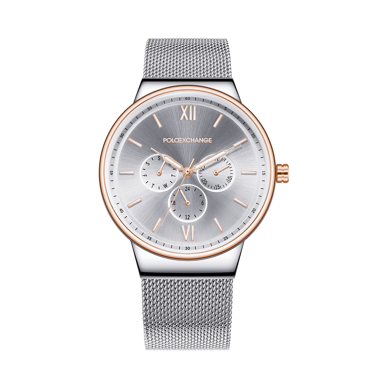 MONTRE POLOEXCHANGE HOMME M.FONCTION ACIER